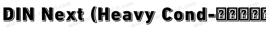 DIN Next (Heavy Cond字体转换